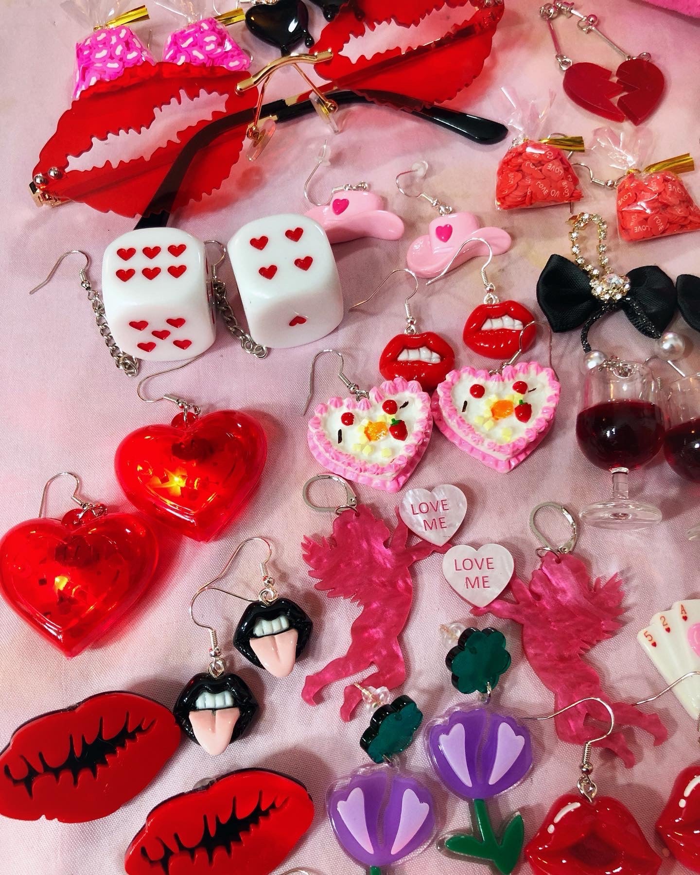 Corazones con luz LED